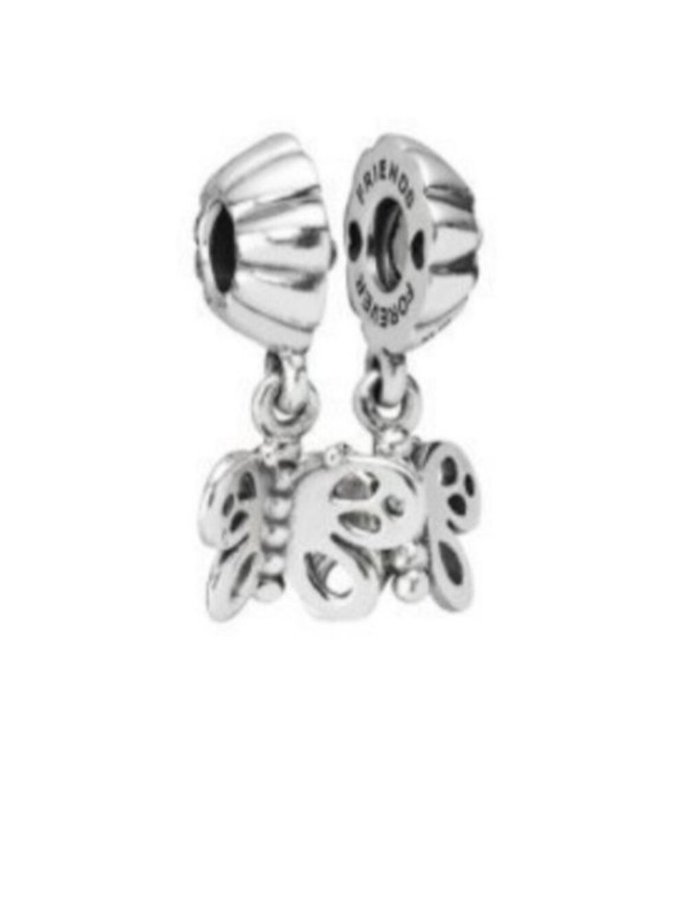 Pandora Butterfly Dangles "Friends Forever" 2 part Charm  790531